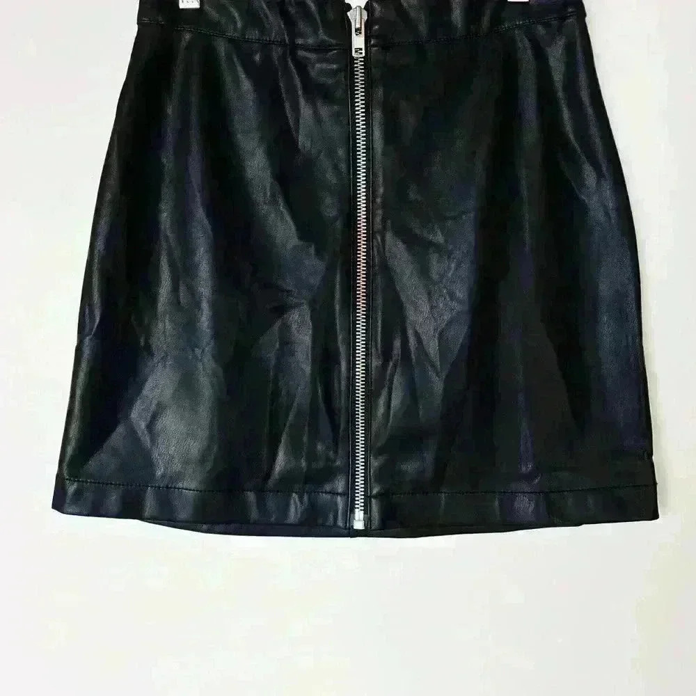 Revolve NBD Faux Leather Zip-Up Mini Skirt - Picture 4 of 8